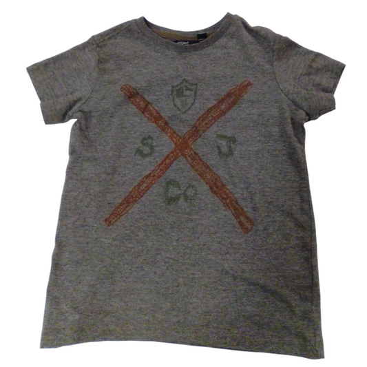 Shirt: Grey, Boy, Size: 6