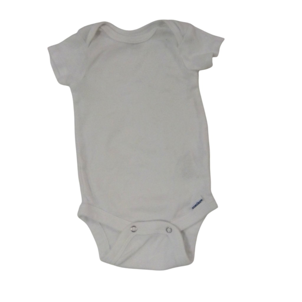 Onesie: White, Girl, Size: 0/3m