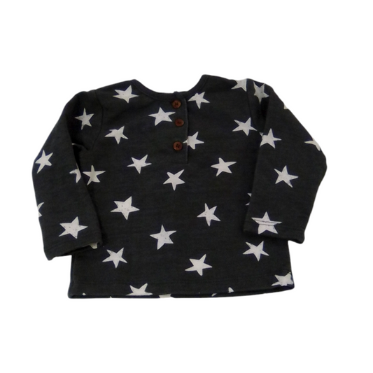 Long Sleeve Shirt: Star, Boy, Size: 3/6m