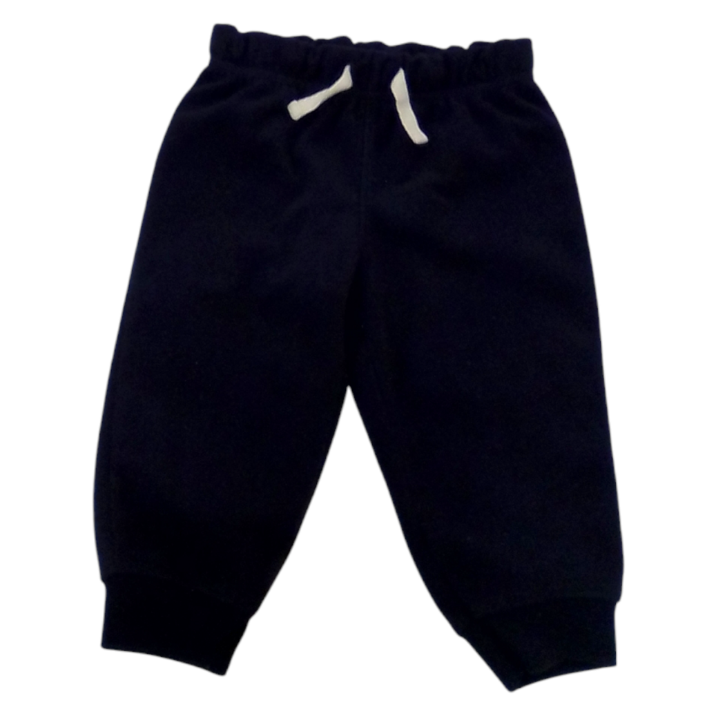 Pants: Blue Fleece, Boy, Size: 12m