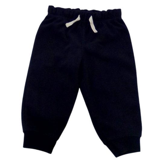 Pants: Blue Fleece, Boy, Size: 12m