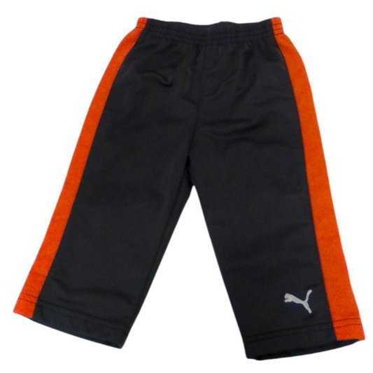 Pants: Orange/grey, Boy, Size: 6/9m