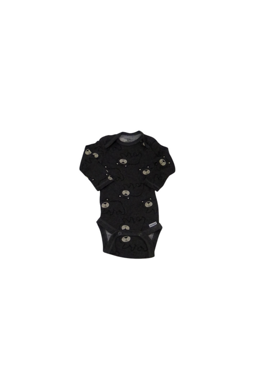 Long Sleeve Onesie: Bears, Boy, Size: 0/3m
