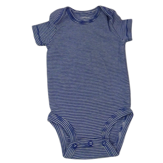 Onesie: Blue Stripes, Boy, Size: 3m