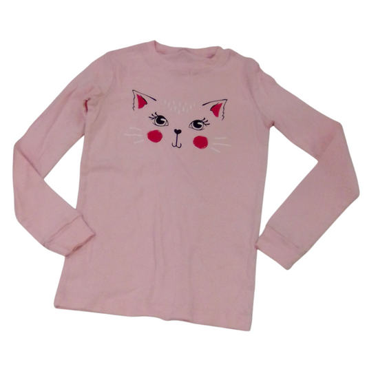 Long Sleeve Shirt: Cat, Girl, Size: 12
