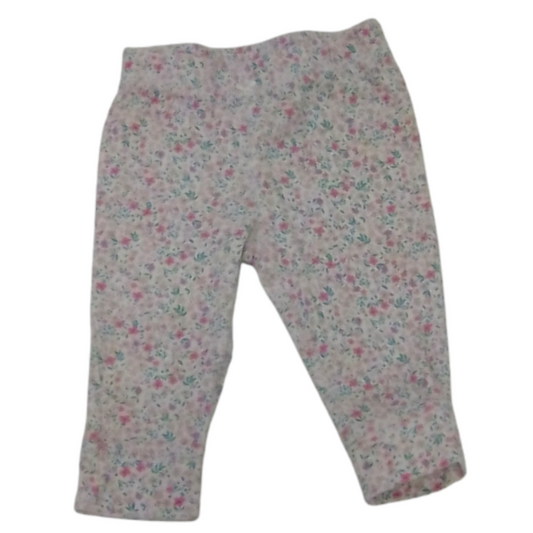 Pants: Little Flowers, Girl, Size: 6m