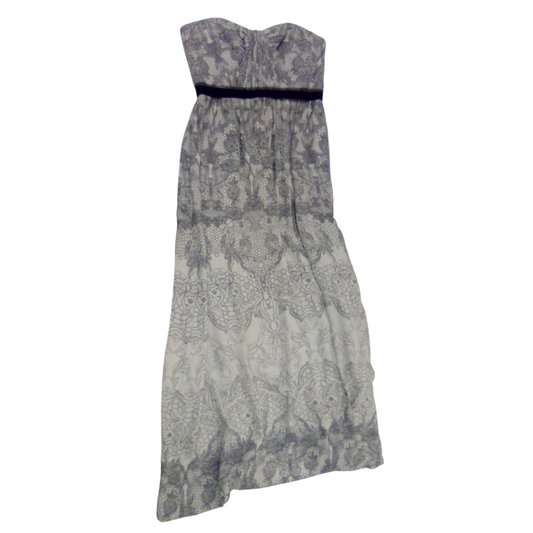 Dress: Grey Pattern, Womens, Size: L