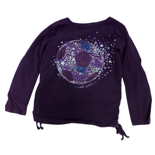 Long Sleeve Shirt: Purple, Girl, Size: 4