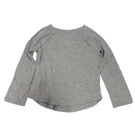 Long Sleeve Shirt: Grey, Girl, Size: 4t