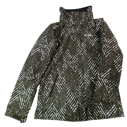 3in1 Jacket/ Black/white, Girl, Size: 14/16