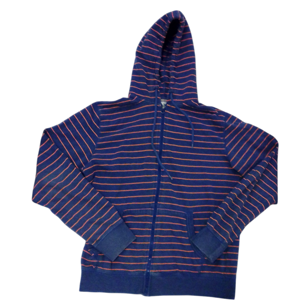 Sweater: Stripes BL/OR, Boy, Size: 18/20