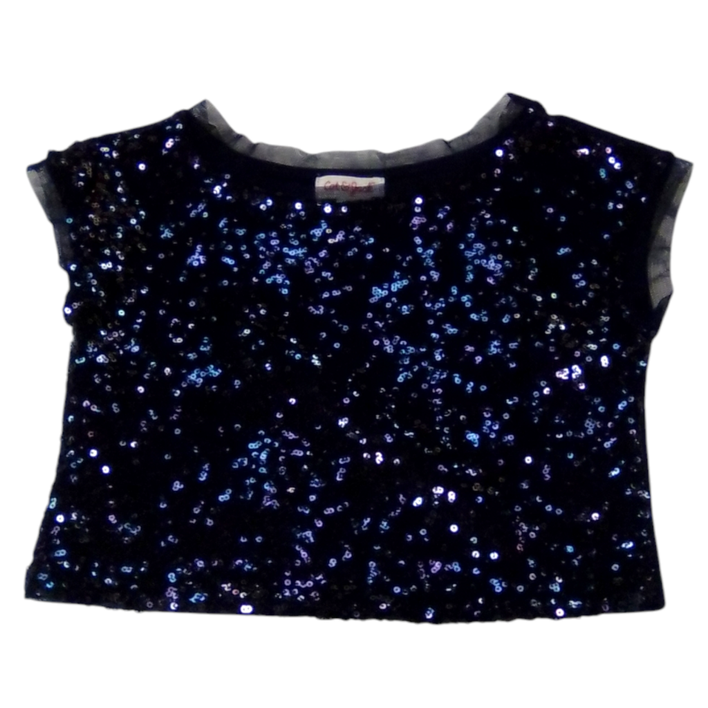 Shirt: Sequences Blue, Girl, Size: 4/5