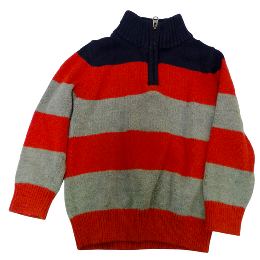 Sweater: BL/WH Stripes, Boy, Size: 5t