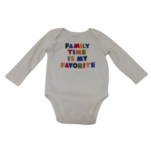 Long Sleeve Onesie:Family, Boy, Size: 9m
