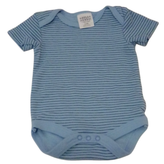 Onesie: Blue/ Stripes, Boy, Size: 0/3m