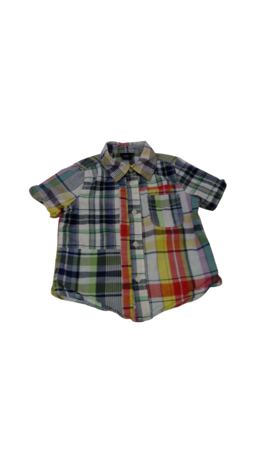Shirt: Plaid Button-Up, Boy, Size: 3