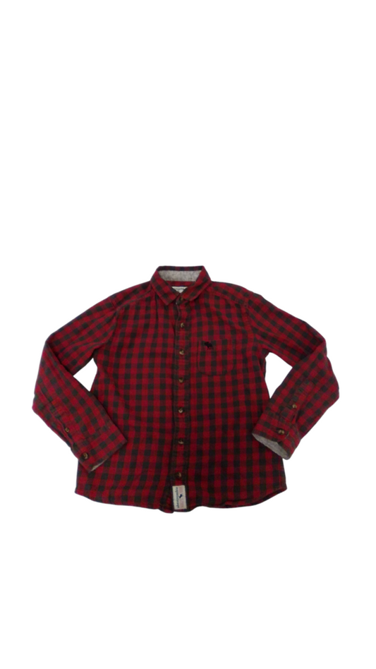 Long Sleeve Shirt: Red, Boy, Size: 7/8