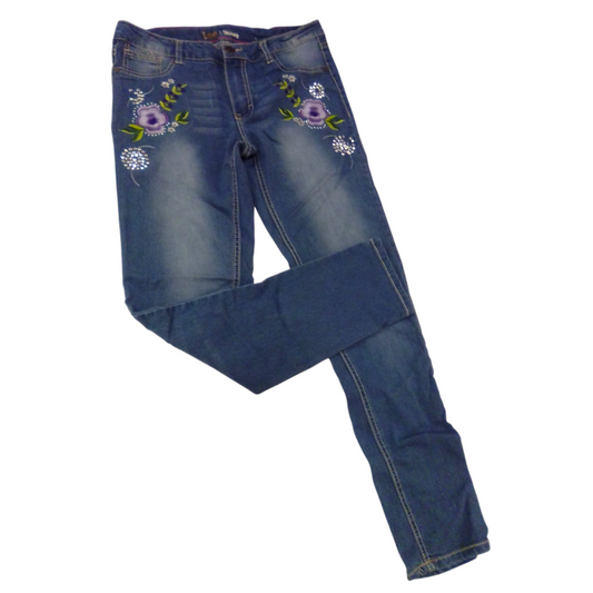 Pants: Flowers/ Jeans, Kids, Size: 14.5