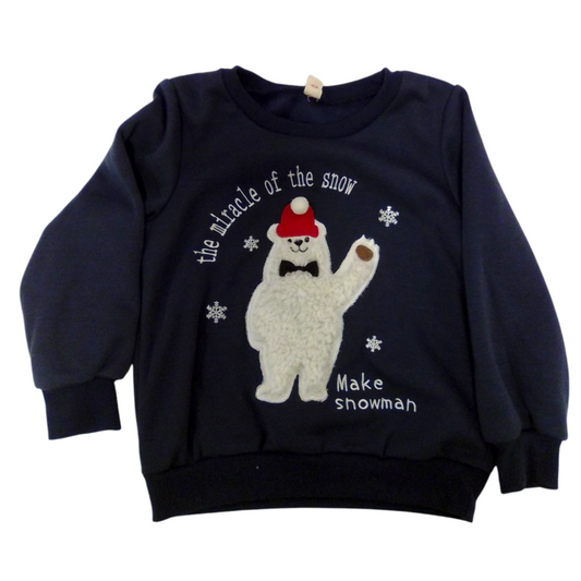 Sweater: Make Snowman, Boy, Size: 4t