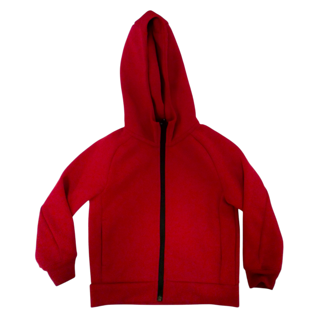 Jacket: Red Zip Up, Boy, Size: 5