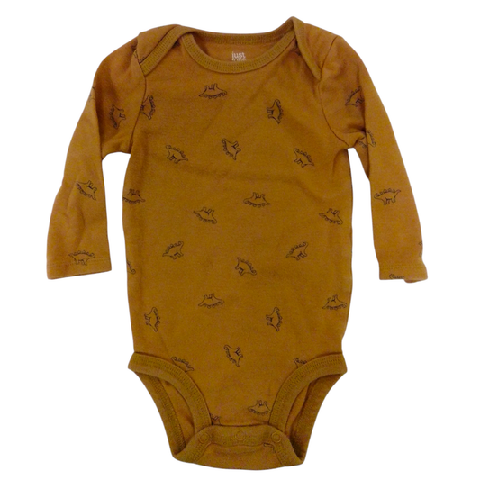 Long Sleeve Onesie: Dino, Boy, Size: 6m