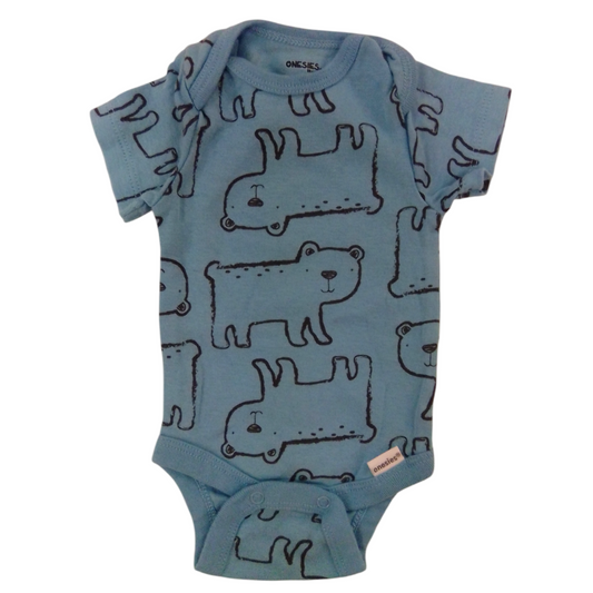 Onesie: Blue Dogs, Boy, Size: NB