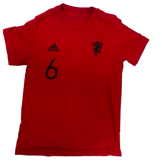 Paul Pogba #6 Red Shirt, Boy, Size: 16/18