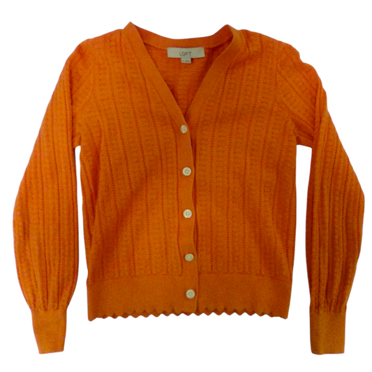 Orange Cardigan, Girl, Size: 12/14