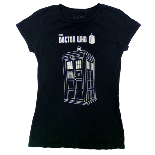 Shirt: Navu Blue TARDIS, Girl, Size: 12/14