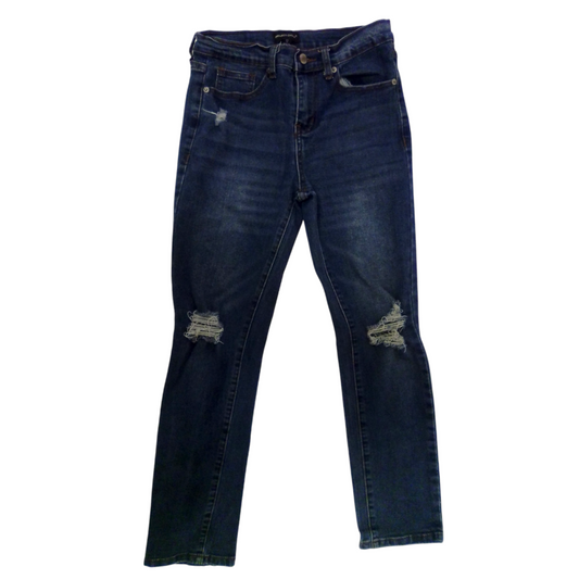 Distressed Blue Jeans, Girl, Size: 12