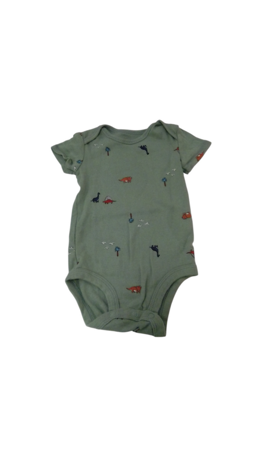 Onesie: Green/Dino, Boy, Size: 6m