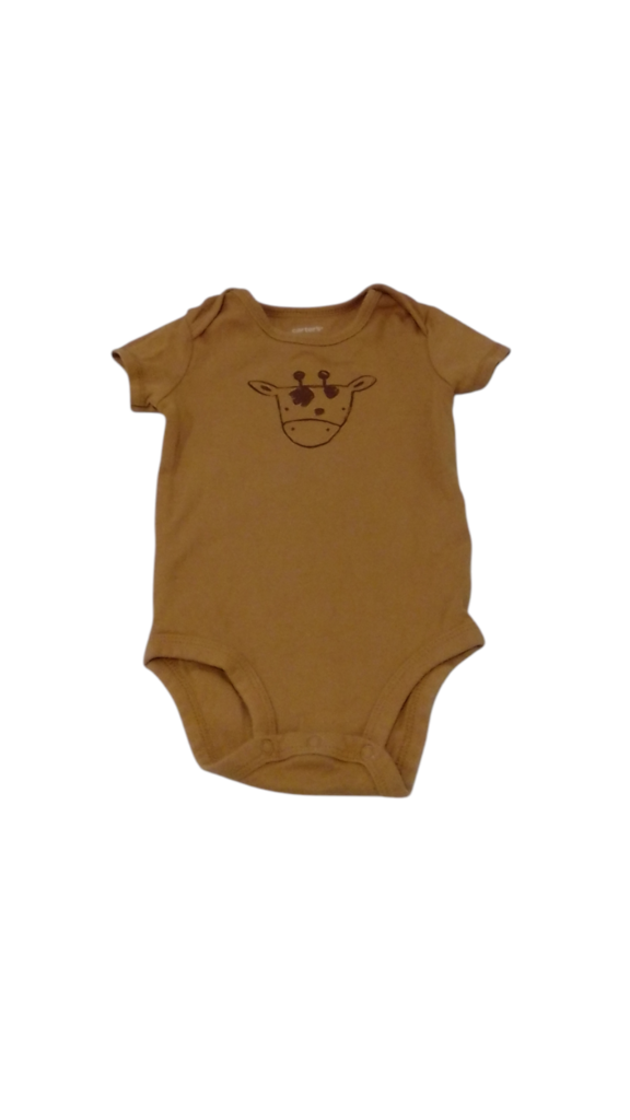 Onesie: Yellow/Giraffe, Boy, Size: 6m