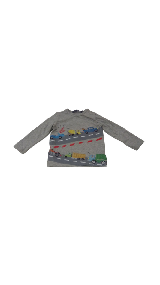 Long Sleeve Shirt: Trucks, Boy, Size: 6m