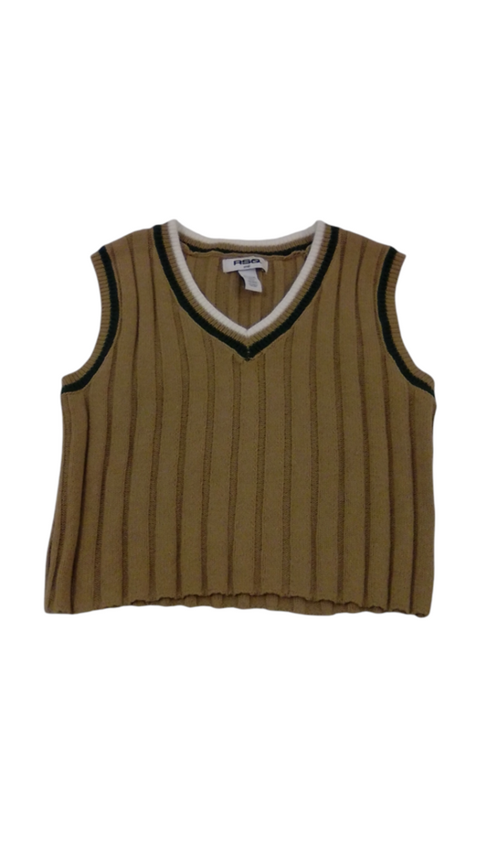 Vest: Tan/Green, Womens, Size: S