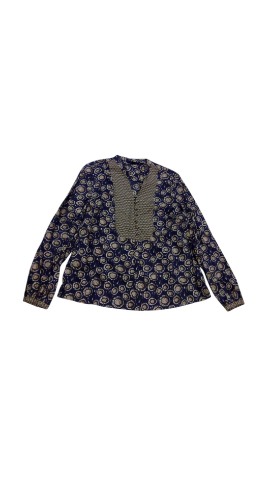Long Sleeve Shirt:BL/BR, Womens, Size: XL