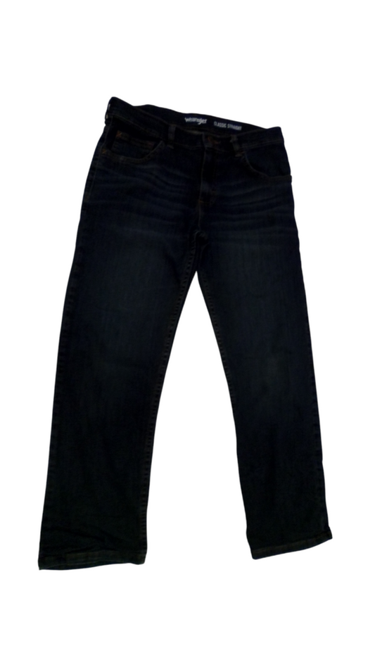 Pants: Jeans/Dk Blue, Boy, Size: 12 Husky
