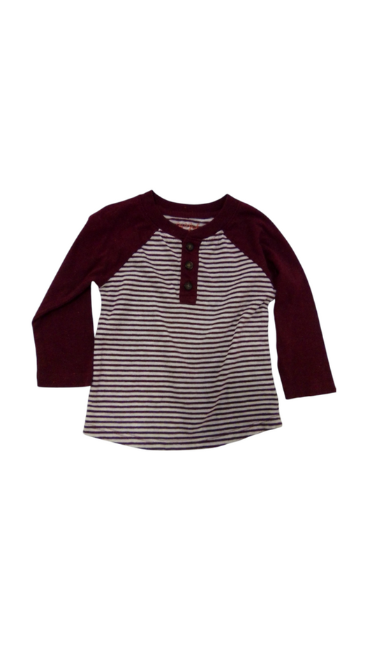 Long Sleeve Shirt: Stripe, Boy, Size: 18m
