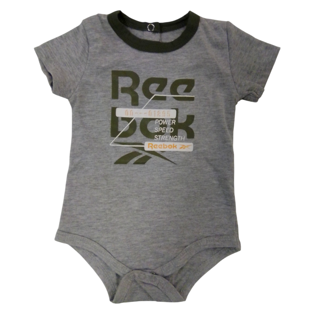 Onesie: Grey & Green, Boy, Size: 3/6m