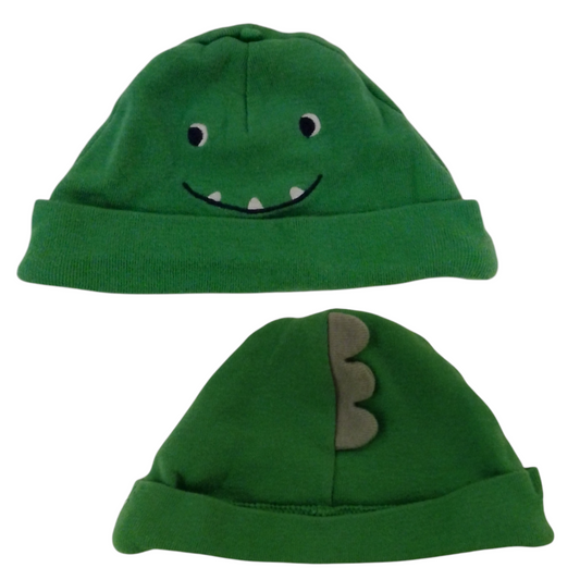 Green Dino Baby Hat, Boy, Size: NB