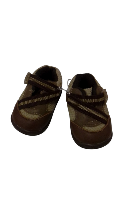Shoes: Brown Leather, Boy, Size: 2