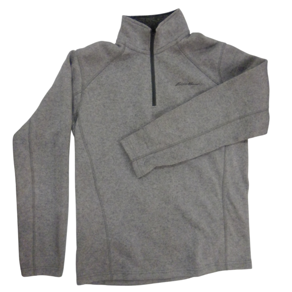 Grey Half Zip Coat, Boy, Size: 20