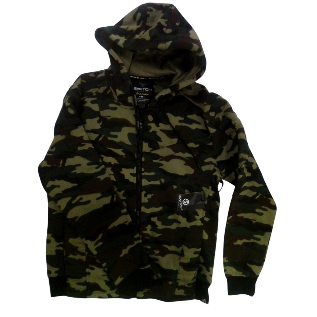 Camo Zip-Up Coat NWT, Boy, Size: 18/20