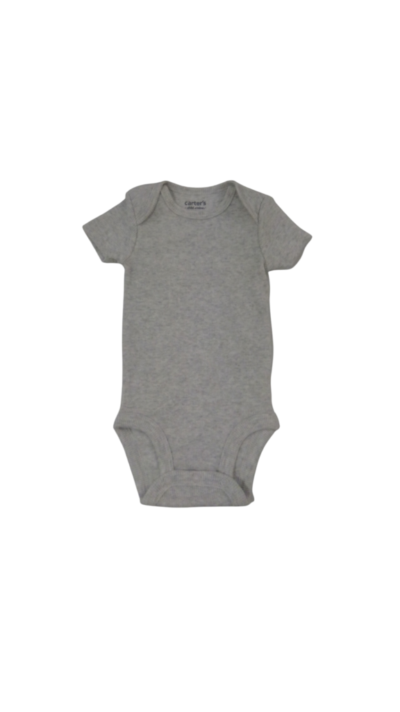 Onesie: Grey, Girl, Size: 0/3m