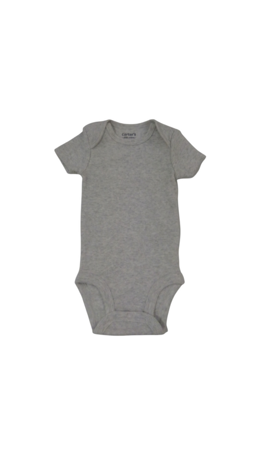 Onesie: Grey, Girl, Size: 0/3m