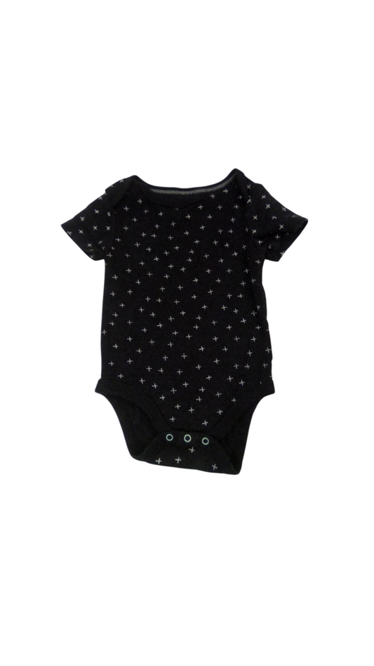 Onesie: Black Dots, Boy, Size: 3/6m