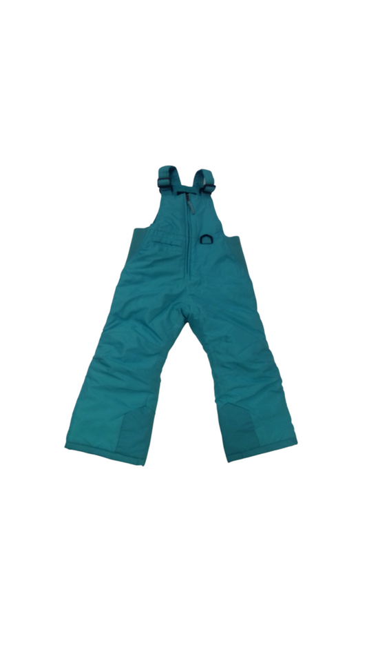 Teal Snow Bibs, Kids, Size: 3t