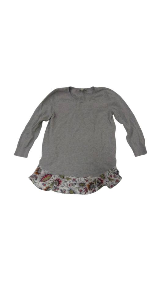 Long Sleeve Shirt: Grey, Womens, Size: XS