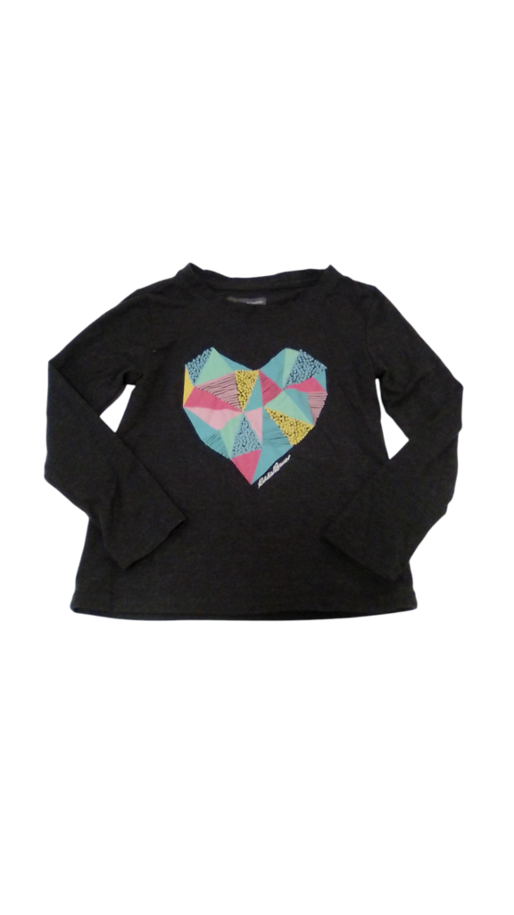 Long Sleeve Shirt: Heart, Girl, Size: 5/6