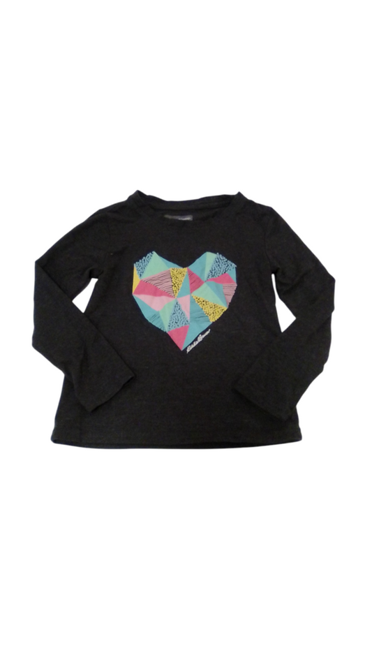 Long Sleeve Shirt: Heart, Girl, Size: 5/6