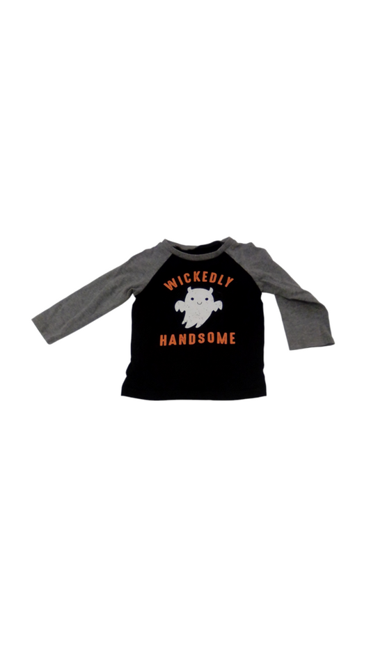 3/4 Sleeve Shirt: Wicked, Kids, Size: 18m